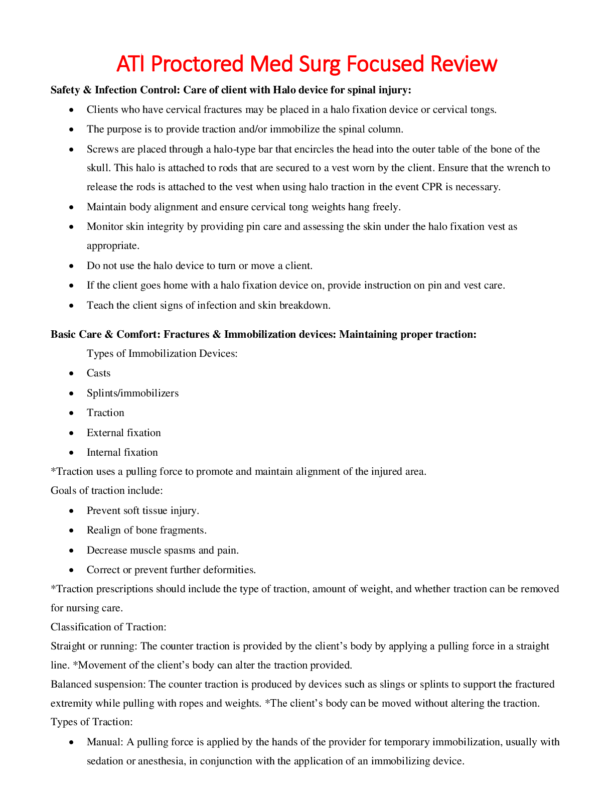 Preview image for ATI Proctored Med Surg Focused Review: Complete Details needed to Pass ATI Exam